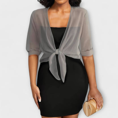 Olivia - Blouse met Open Voorkant