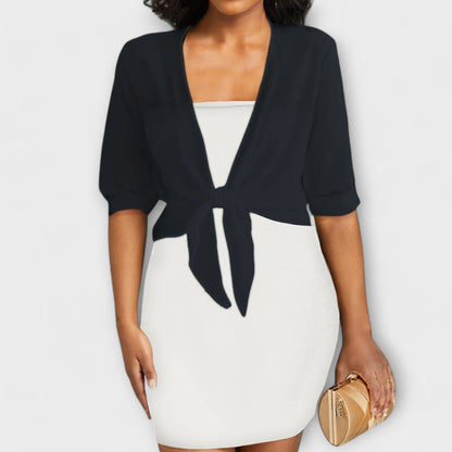 Olivia - Blouse met Open Voorkant