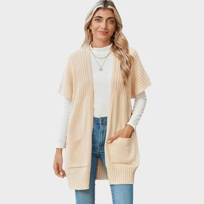 Isla – Lichtgewicht Open-Front Brei Cardigan