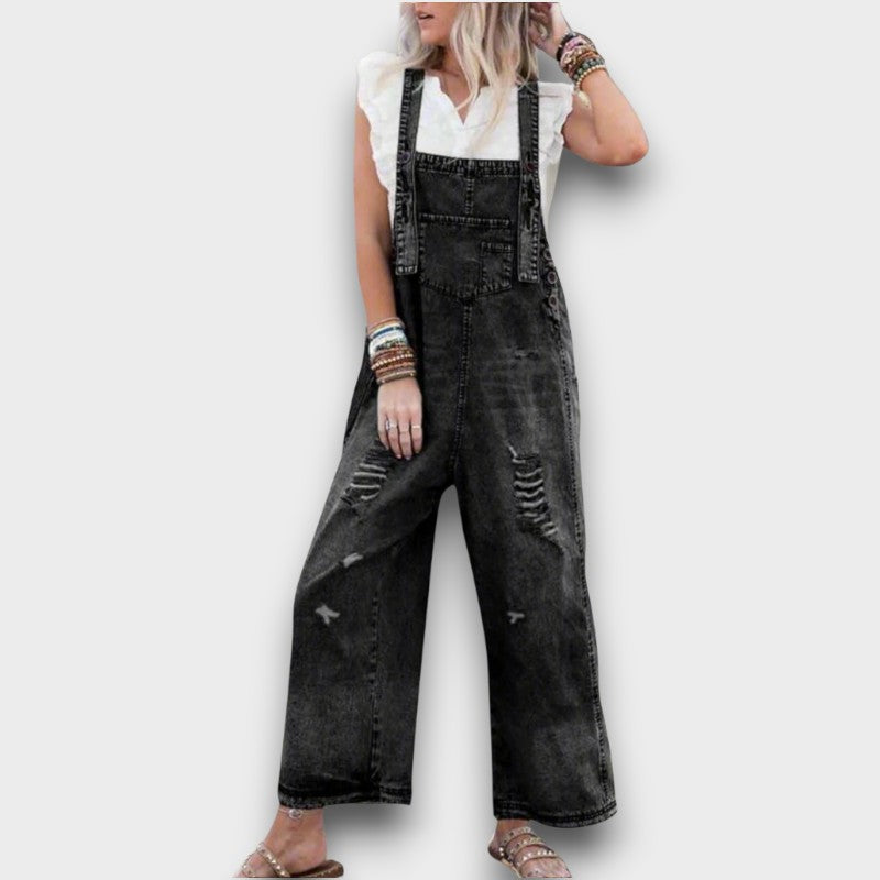 Raina – Vintage Was Adjustable Jumpsuit