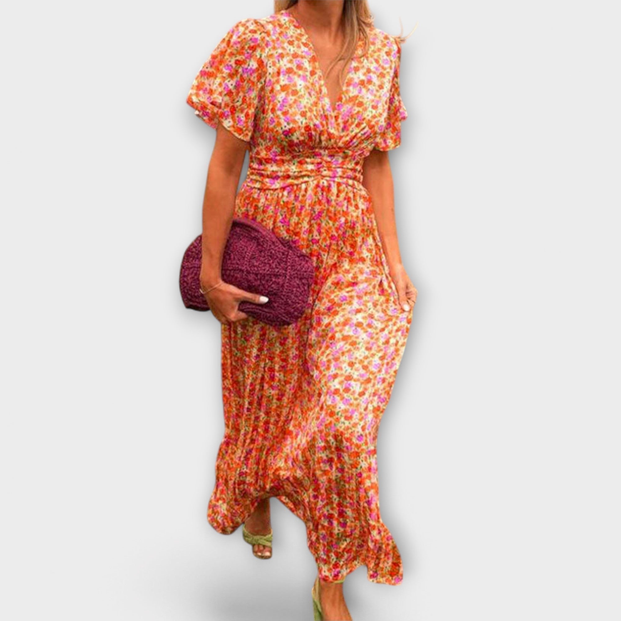 Elsie - Klassieke V-Hals Jurk