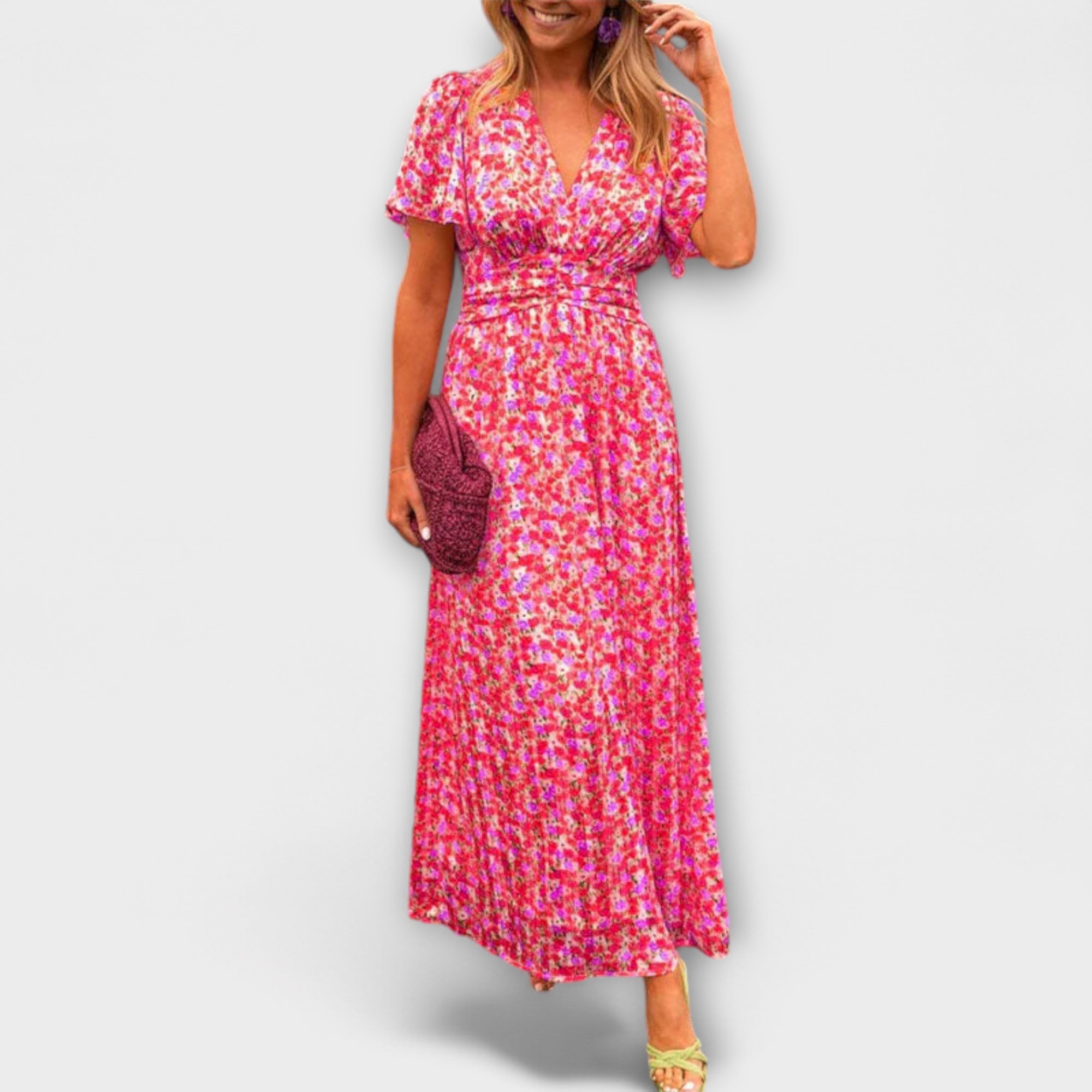 Elsie - Klassieke V-Hals Jurk